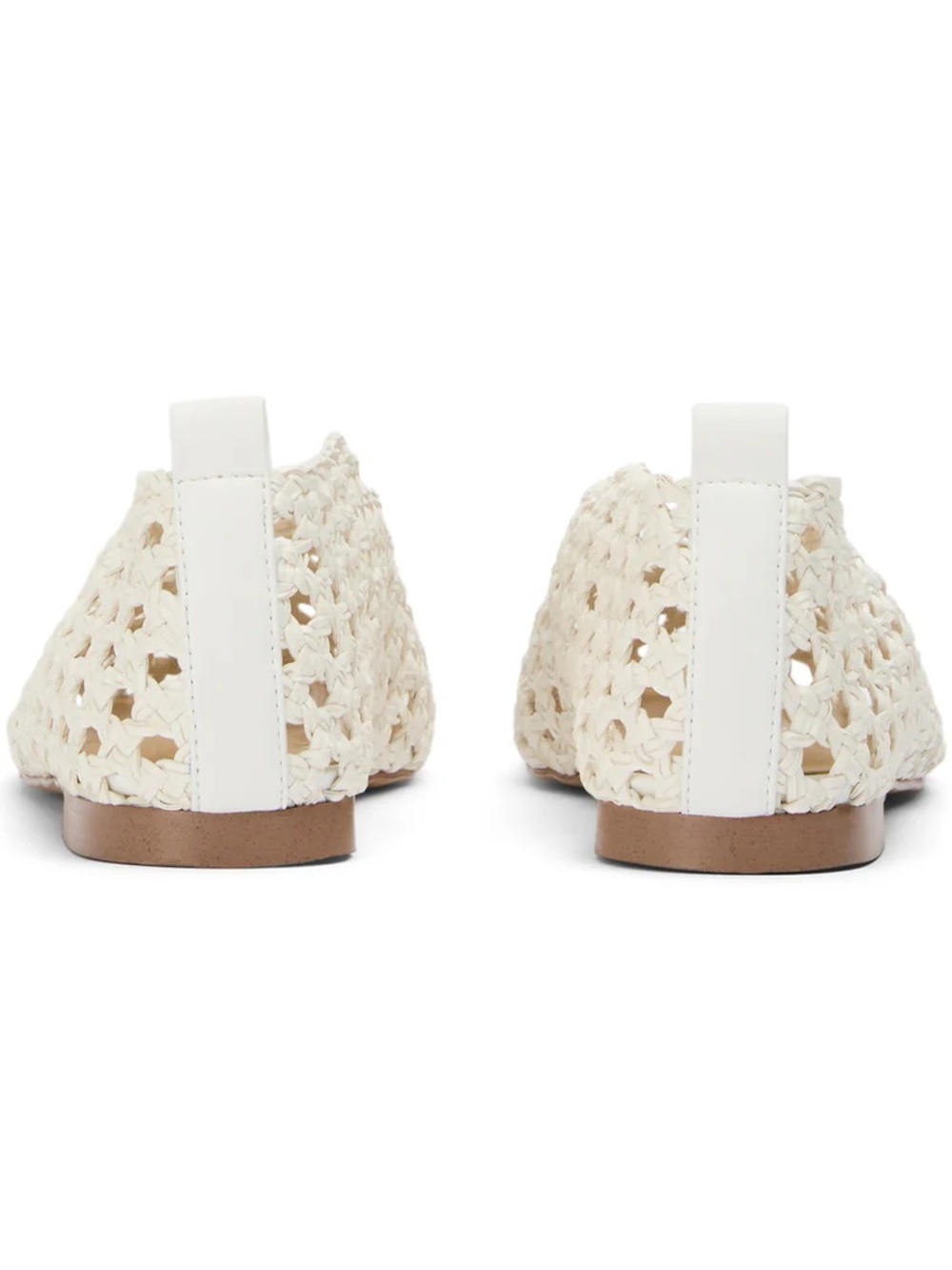 Tony Bianco Cheeky Woven Leather Flat - White NWT and Box - Picture 4 of 7